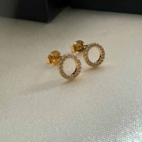Örhängen guldpläterat sterlingsilver 925