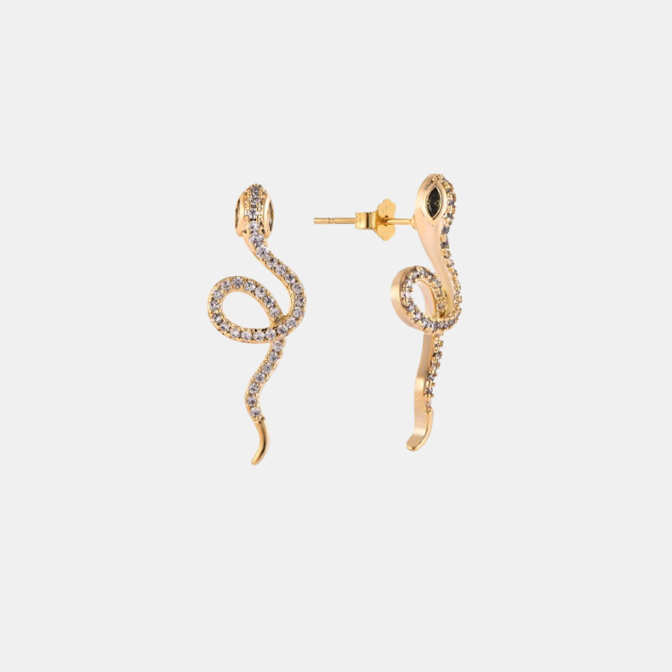 Snake - Örhänge i 925 Sterlingsilver