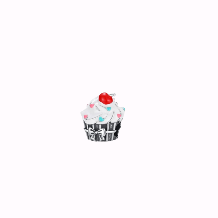 Cupcake-berlock – Söt smyckesdetalj