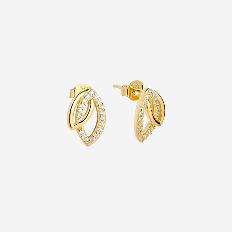 Guldpläterat Örhängen Sterlingsilver 925