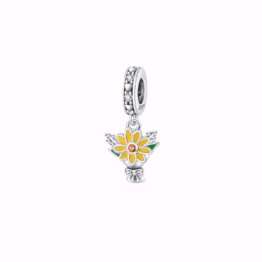 Solrosbukett Hängsmycke – Sterlingsilver