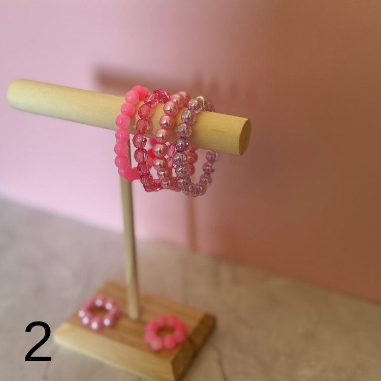 Pärlarmband (I Love pink collection)