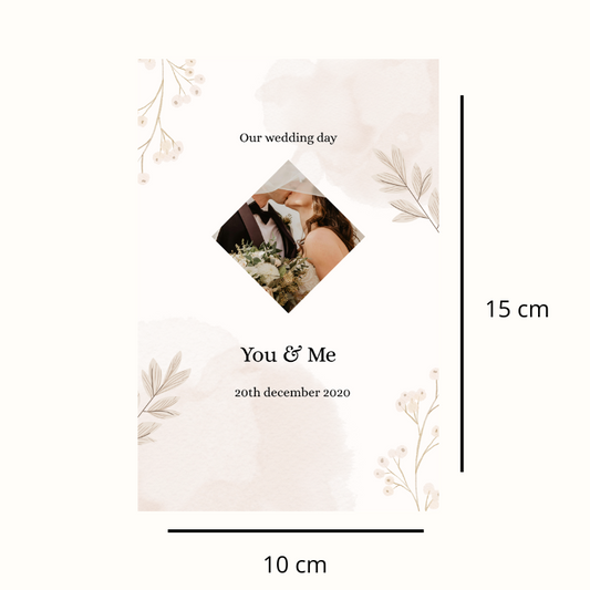 Personalized Wedding Photo Print – “You & Me “
