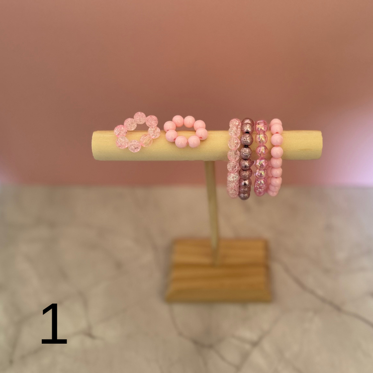 Pärlarmband (I Love pink collection)