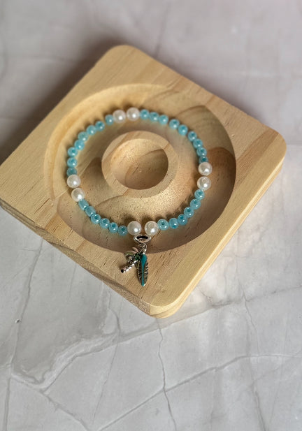 Hängberlock med Palm och Surfbräda – Sterling Silver