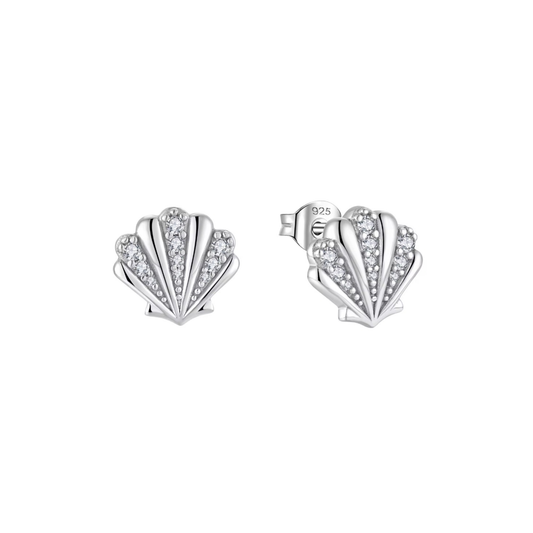 Klassiska Örhängen i 925 Sterlingsilver med Elegant snäckdesign