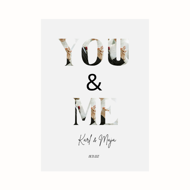 Personalized Wedding Photo Print – “The Best Day Ever”❤️